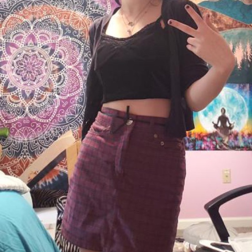 Plaid skirt size medium